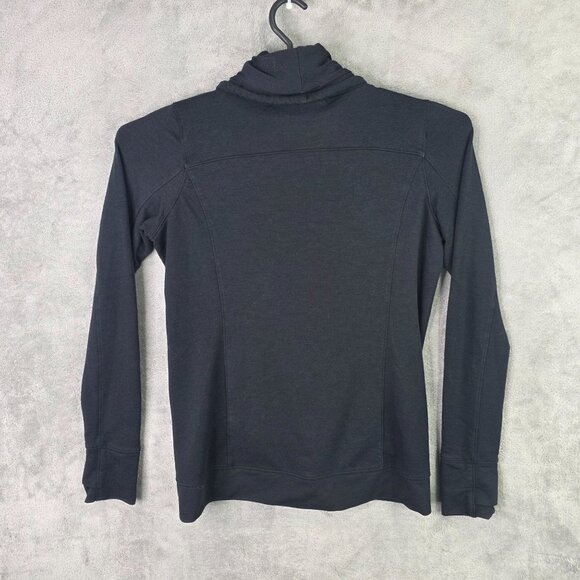 Womens Under Armour Loose Fit Black Pullover Sweatshirt Cowlneck Drawstring M - Picture 5 of 8